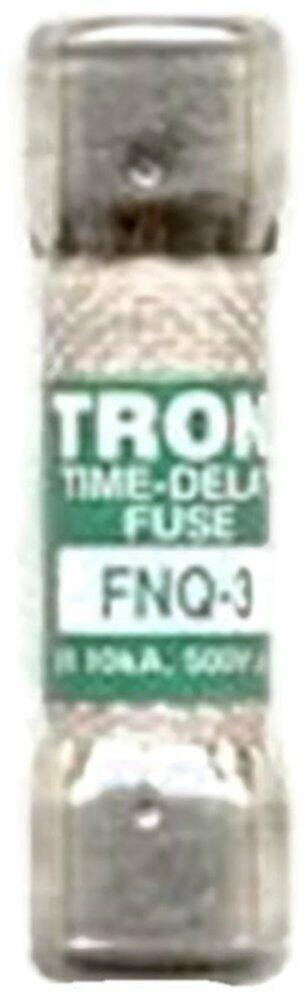 Bussmann FNQ-3 (FNQ3, BP/FNQ-3) 3 Amp (3A) 500V Midget Time-Delay Class CC Fuse