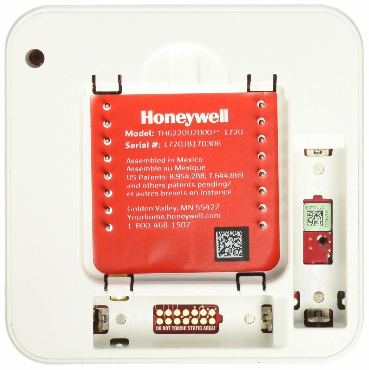 Honeywell TH6220U2000/U T6 Pro Programmable Thermostat, 2 Heat / 1 Cool Heat Pump Or 2 Heat / 2 Cool Conventional, 2.27" x 6" x 5", White, Model:ITBD-3570150