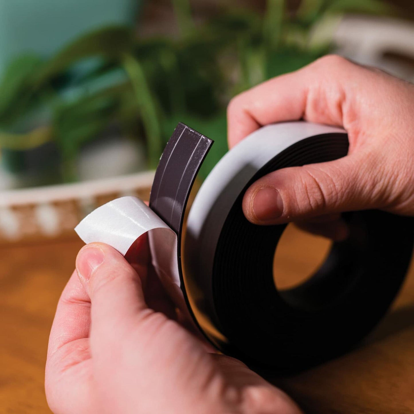 Verve Flexible Magnetic Tape,1 inch x 15 Feet Strong Magnetic Strip with Adhesive Backing and Indoor Rubber, Magnetic Tape Roll for Crafts, DIY Projects, Home Use, and Office Use