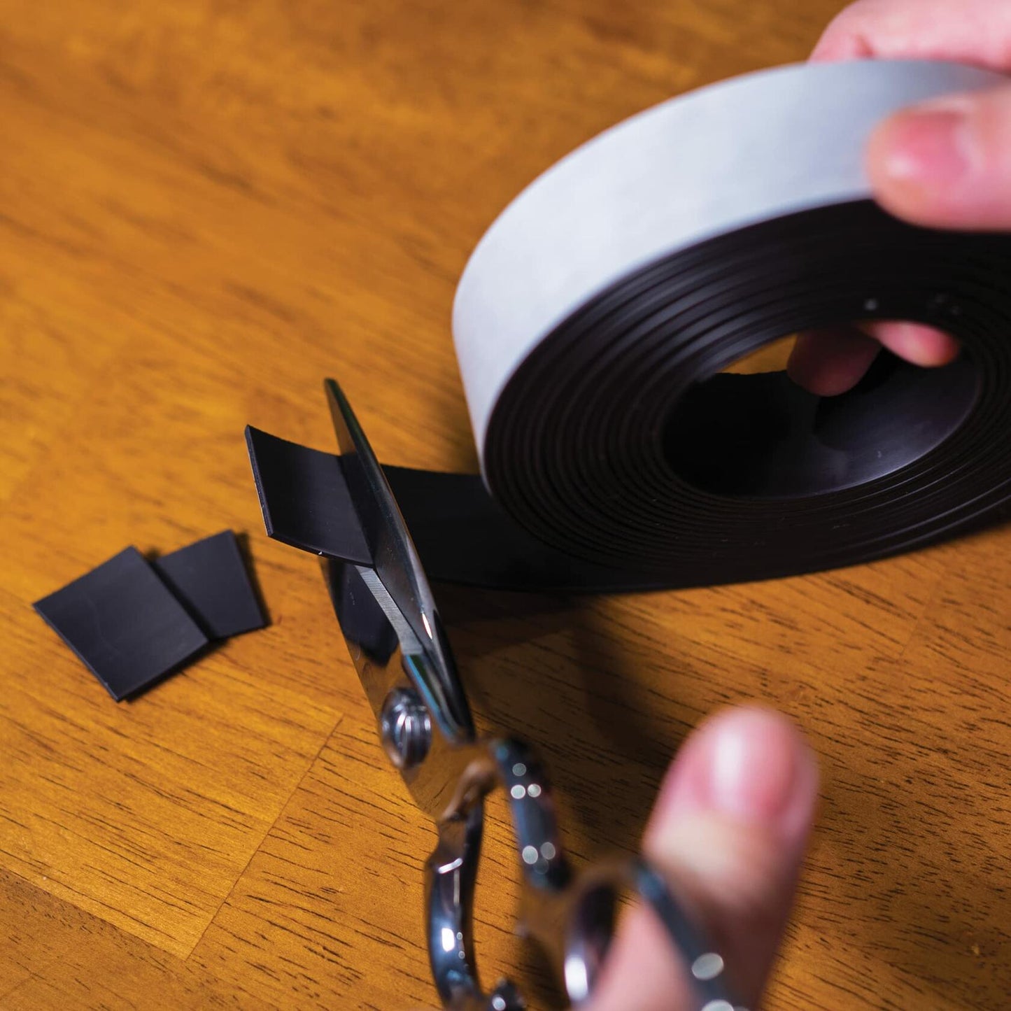 Verve Flexible Magnetic Tape,1 inch x 15 Feet Strong Magnetic Strip with Adhesive Backing and Indoor Rubber, Magnetic Tape Roll for Crafts, DIY Projects, Home Use, and Office Use