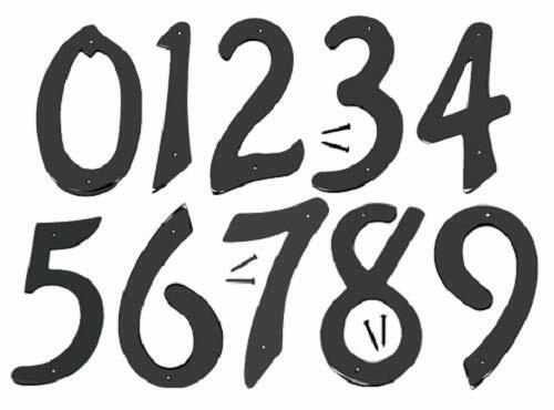 HY-KO PRODUCTS BK-40/4 Metal House Number 4 (FOUR), 4" High, Black
