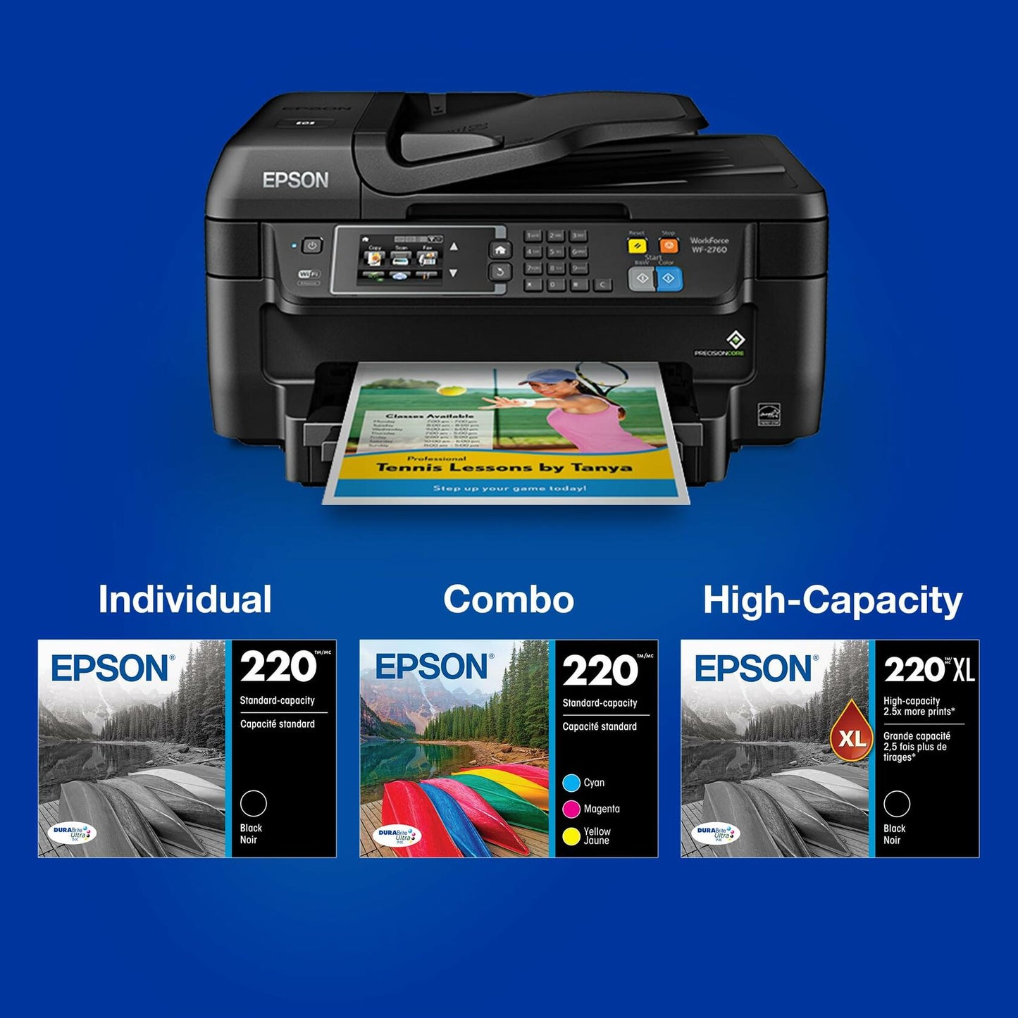 EPSON 220 DURABrite Ultra Ink Standard Capacity Magenta Cartridge (T220320-S) Works with WorkForce WF-2630, WF-2650, WF-2660, WF-2750, WF-2760, Expression XP-320, XP-420, XP-424, 1 Count (Pack of 1)
