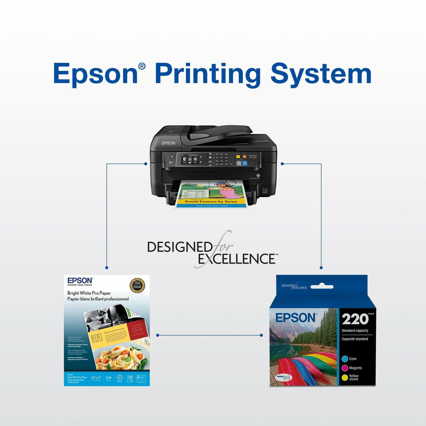 EPSON 220 DURABrite Ultra Ink Standard Capacity Magenta Cartridge (T220320-S) Works with WorkForce WF-2630, WF-2650, WF-2660, WF-2750, WF-2760, Expression XP-320, XP-420, XP-424, 1 Count (Pack of 1)