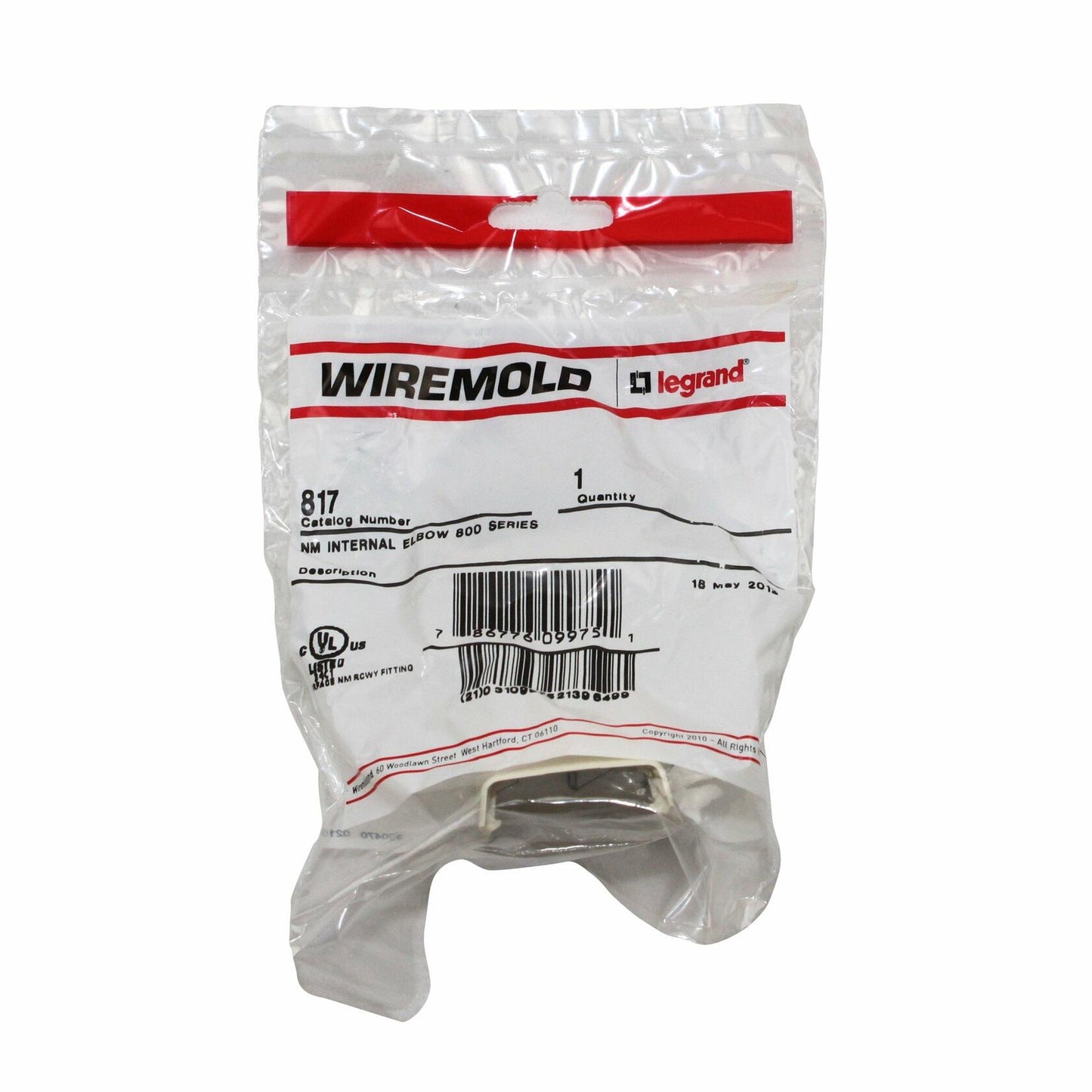 Wiremold 817 NM INT. Elbow 800 Ivory, White