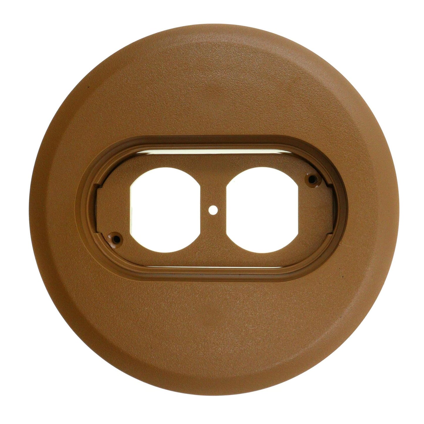 Carlon E97DSC Round Duplex Receptacle Cover, Diameter: 5", Non-Metallic