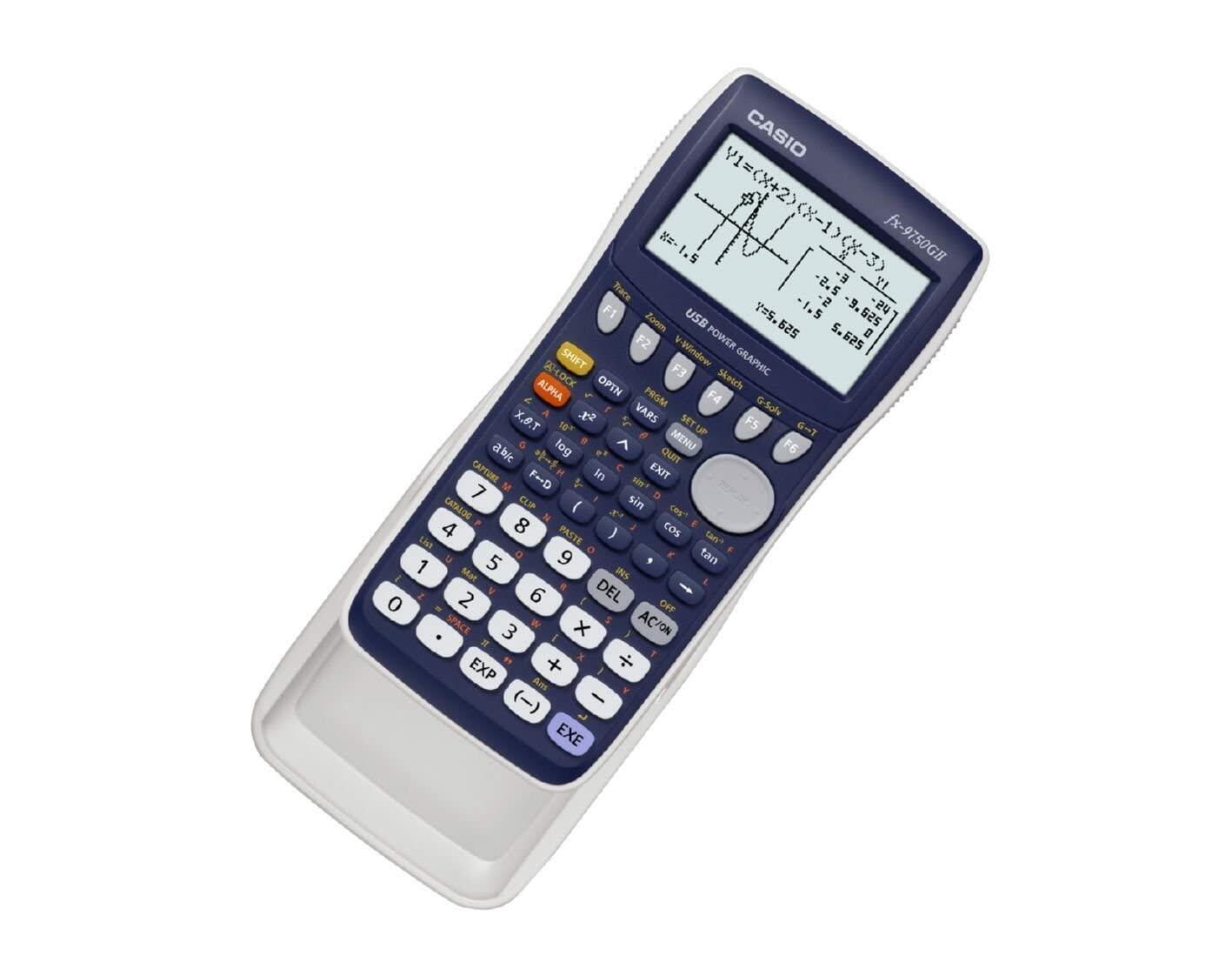 Casio fx-9750GII, Standard Graphing Calculator, White