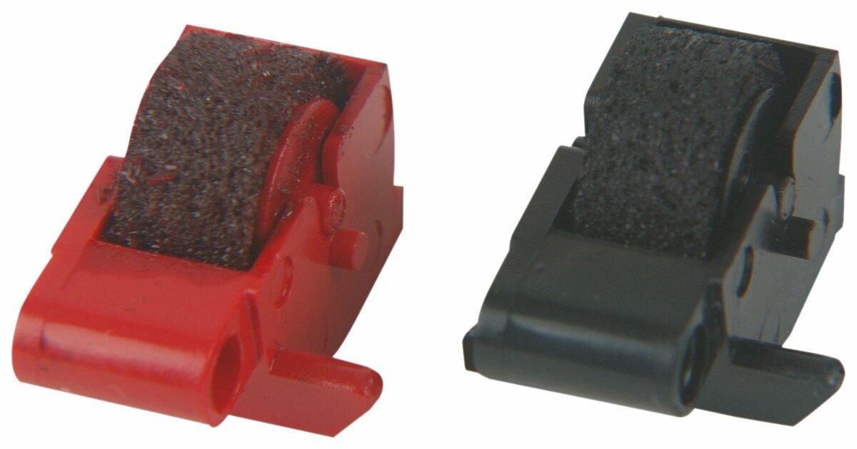 Porelon 11207 PR78 Calculator Ink Rolls, 1-Pack, Black/red