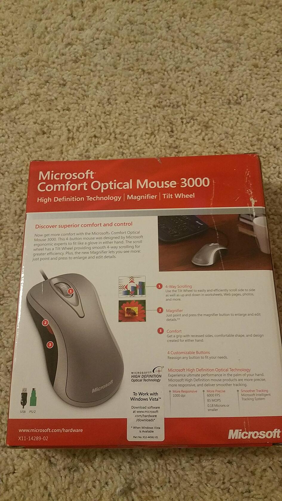 Microsoft Comfort Optical Mouse 3000
