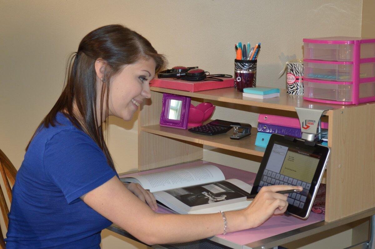 Upper Desk Universal Portable Cabinet Mount for Tablet PCs and Smart Phones