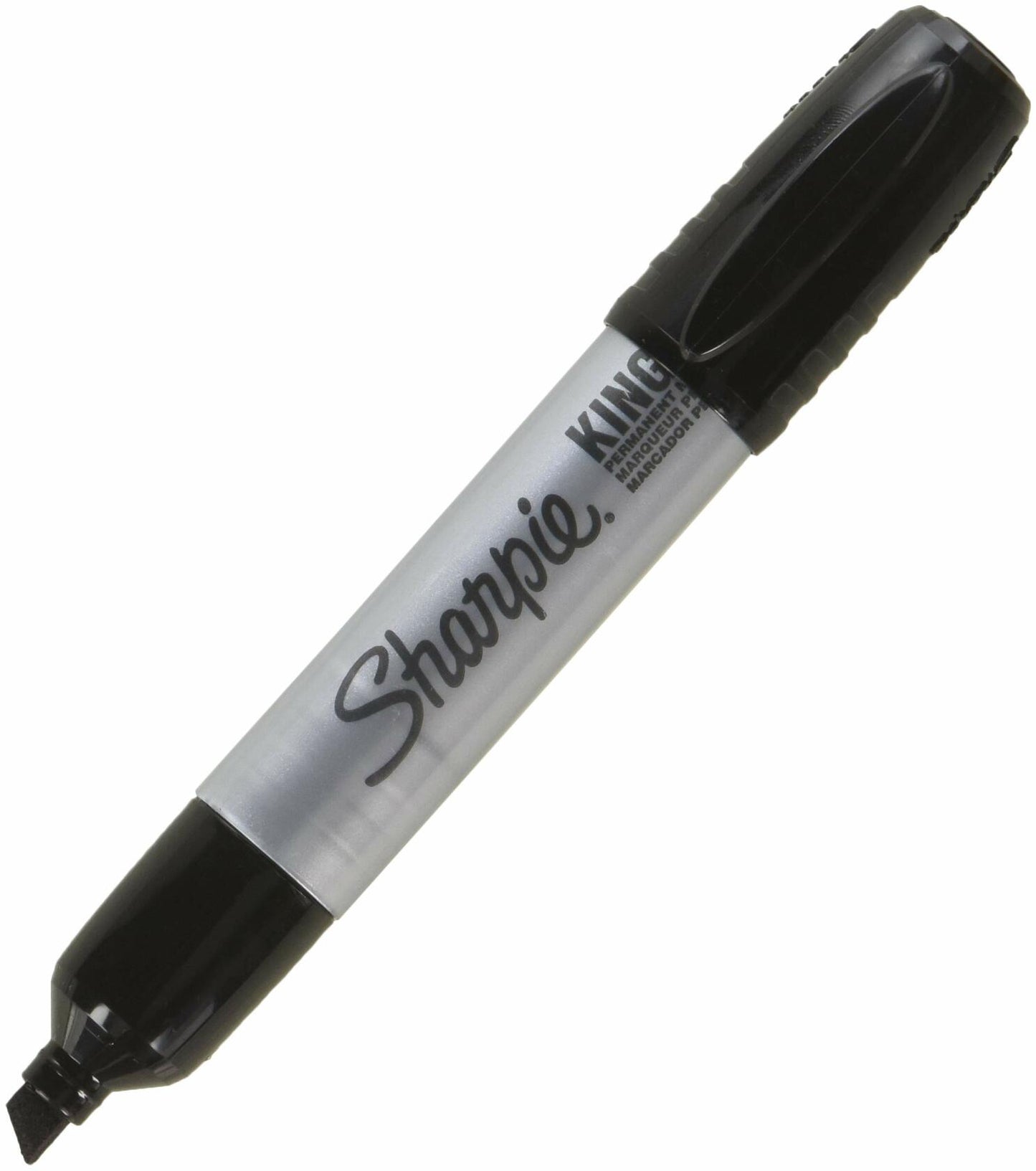 Sharpie King Size Permanent Marker - Chisel Marker Point Style - Black Ink - 1 Each