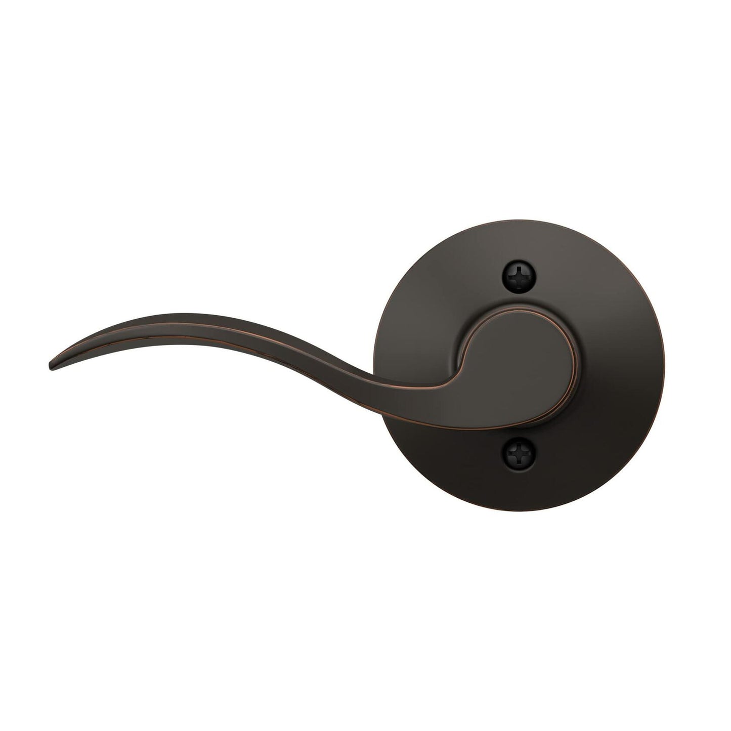 SCHLAGE Accent Lever with Addison Trim Non-Turning Lock in Aged Bronze - Right Handed - F170 ACC 716 ADD RH