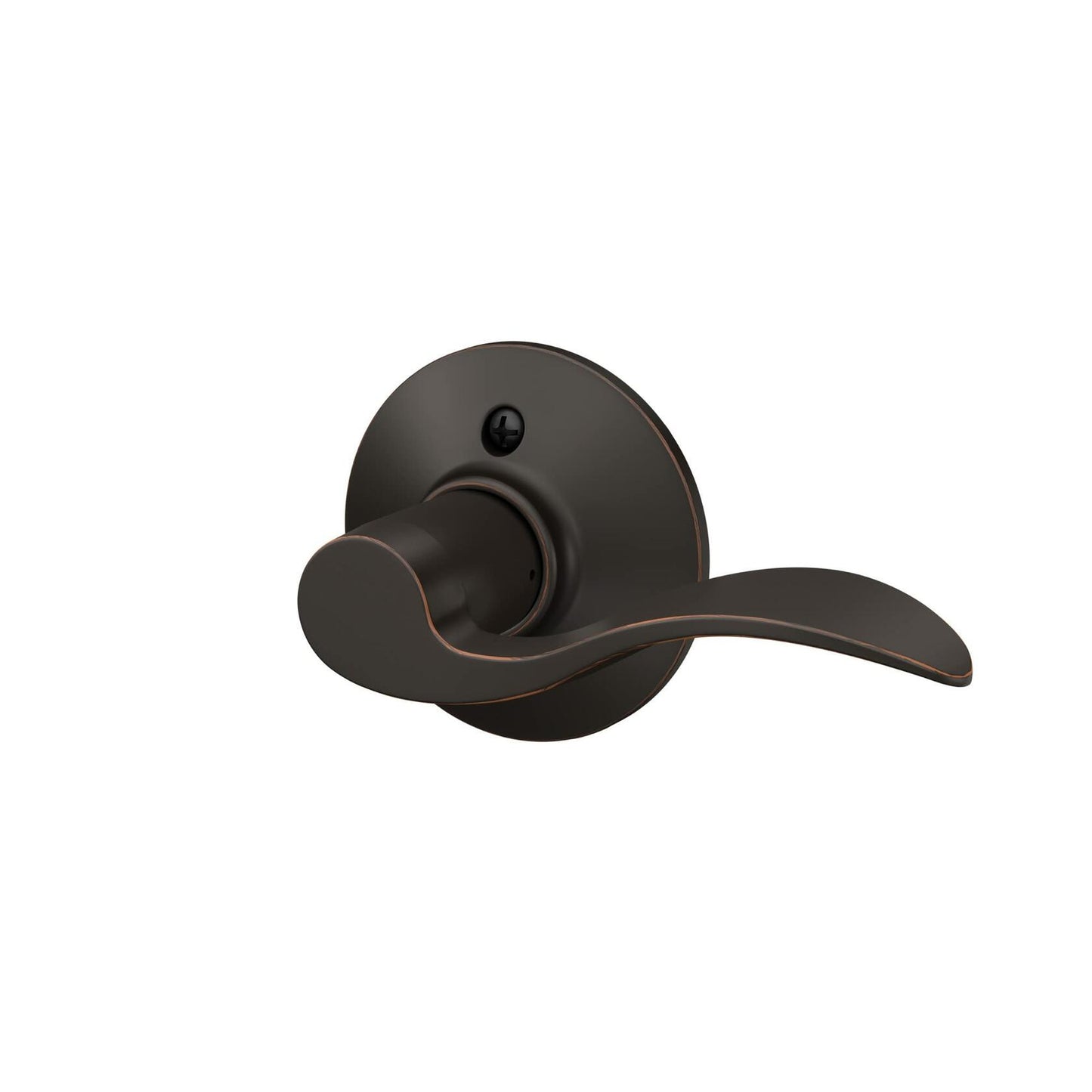 SCHLAGE Accent Lever with Addison Trim Non-Turning Lock in Aged Bronze - Right Handed - F170 ACC 716 ADD RH