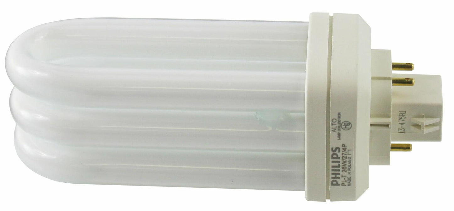 Philips 384404 - PL-T 26W/27/4P/ALTO - 26 Watt Triple Tube Compact Fluorescent Light Bulb, 2700K
