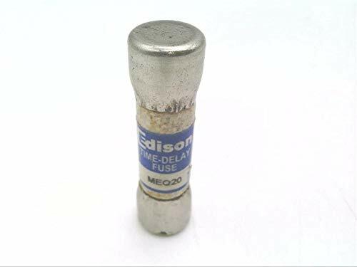 EDISON FUSE MEQ20 MEQ Series, Class Midget, 20AMP, 500 VAC, SUPPLEMENTAL Protection Applications, TIME-DELAY, Fuse, Ferrule