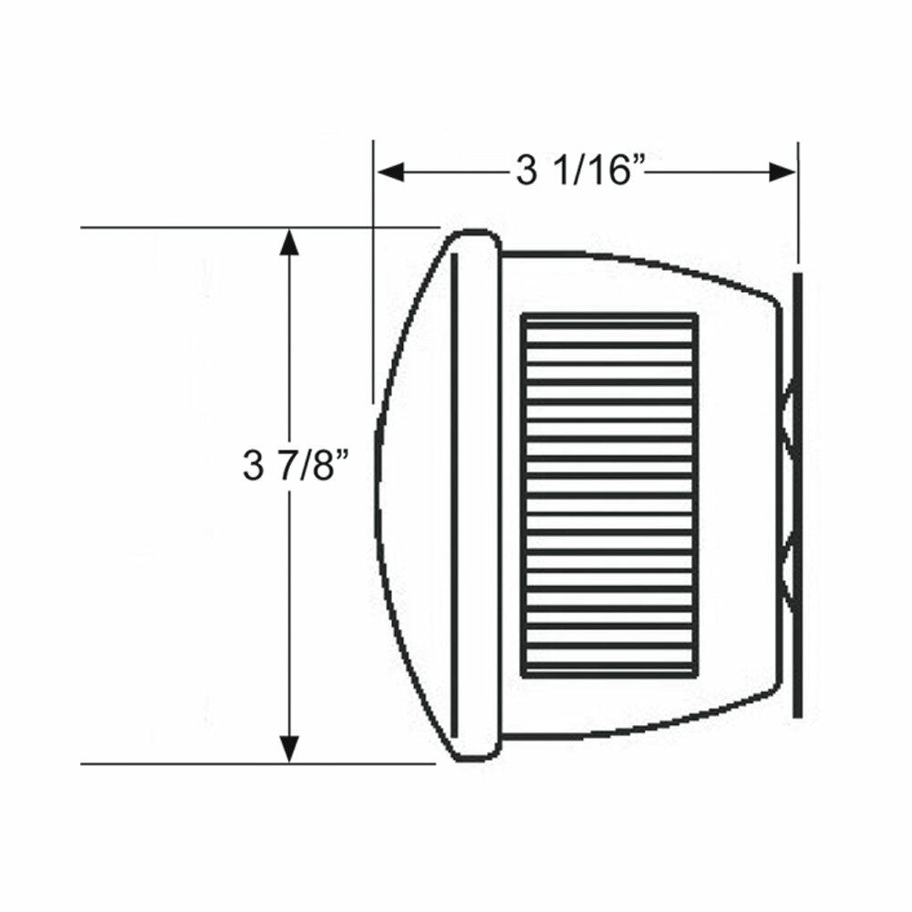 Blazer B55UW 3-7/8" Round Stop / Tail / Turn Light , Red