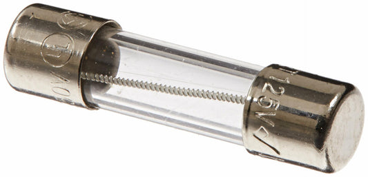 Mersen GGA Glass Time-Delay Electronic Fuse, 250VAC/125VAC, 100A/10kA, 1 Ampere, 5mm Diameter x 20mm Length
