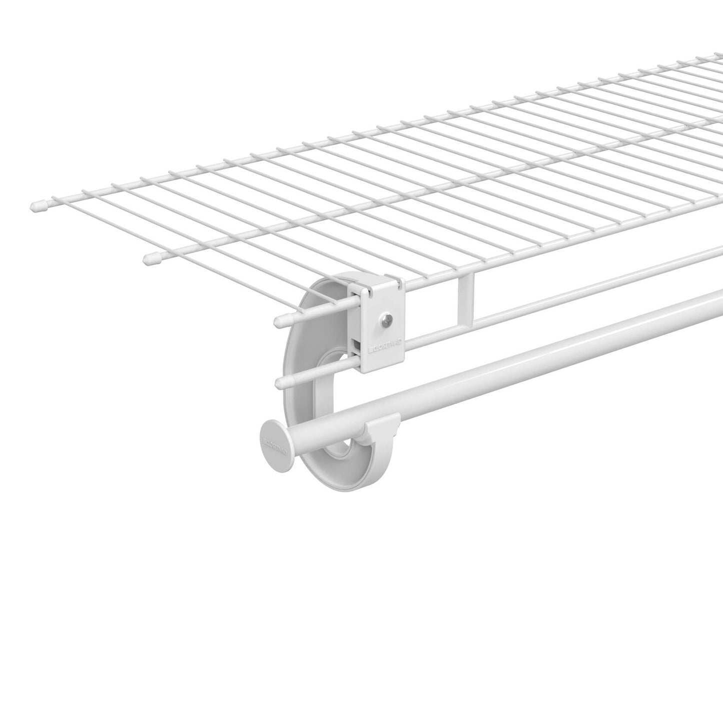 Supp Rod Clst 5-3/4In 0.87In Closetmaid Ventilated Shelving Mounting 5655 White