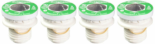 EATON BUSSMANN S-30 Plug Fuse, Time Delay, 30A, S Series, 125V AC, Not Rated