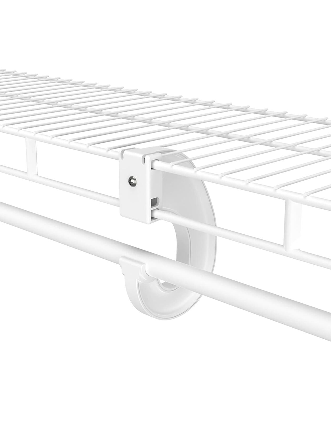 Supp Rod Clst 5-3/4In 0.87In Closetmaid Ventilated Shelving Mounting 5655 White