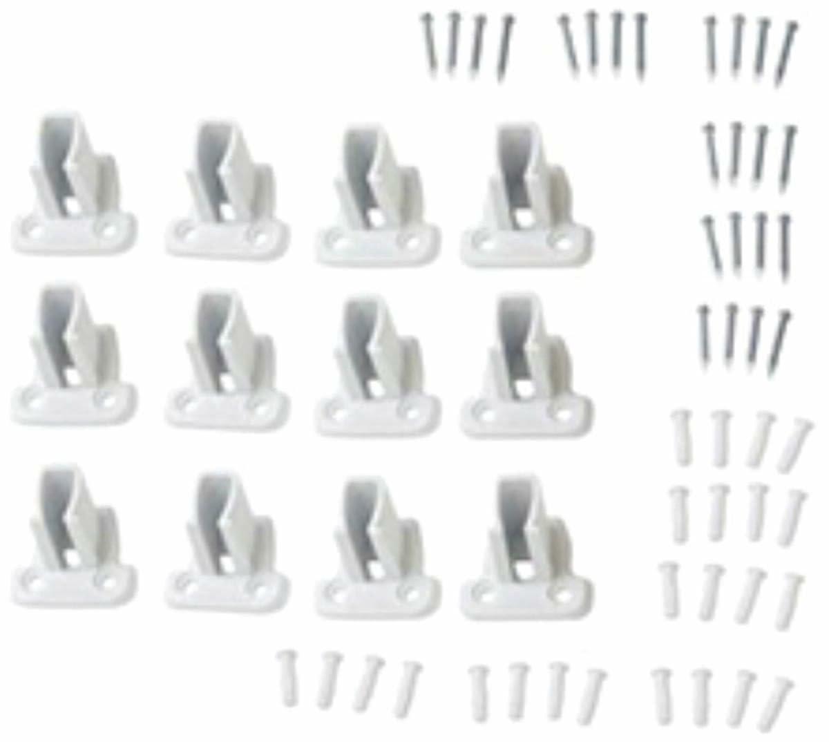 Closetmaid 1741 Low Profile Wall Bracket, White