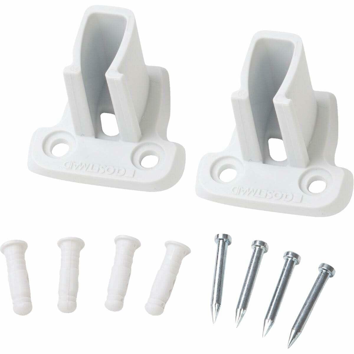 Closetmaid 1741 Low Profile Wall Bracket, White