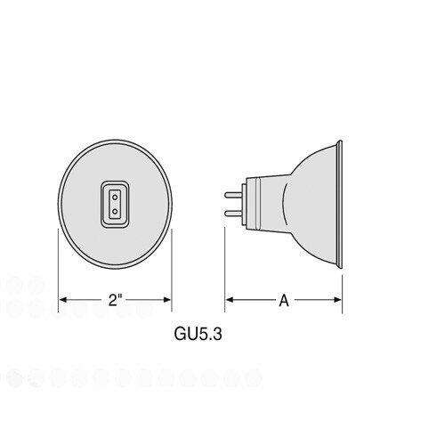 EYJ GE 20841 Q71MR16C/NFL25 Constant Color 12V 71W 2-Pin GX5.3 base MR16