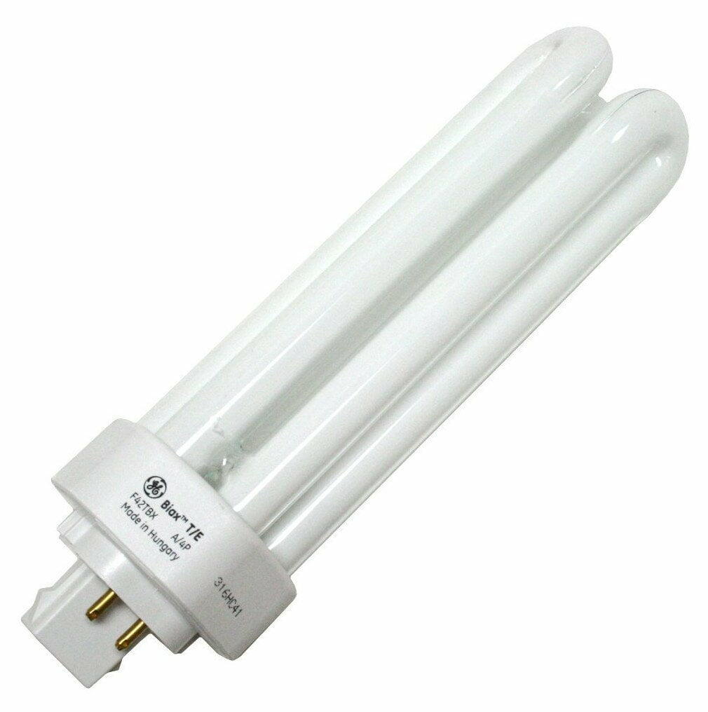 GE Lighting 97635 (12-Pack) F42TBX/835/A/ECO 42-Watt Compact Fluorescent Light Bulb, 3500K, 3200 Lumens, T4 Shape, 4 Pin Triple GX24-q4 base