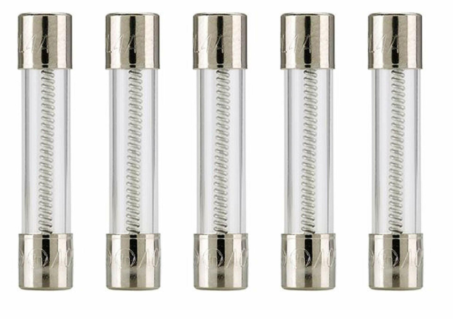 Cooper Bussmann MDL-1-2 500mA Glass Cartridge Fuse, Pack of 5