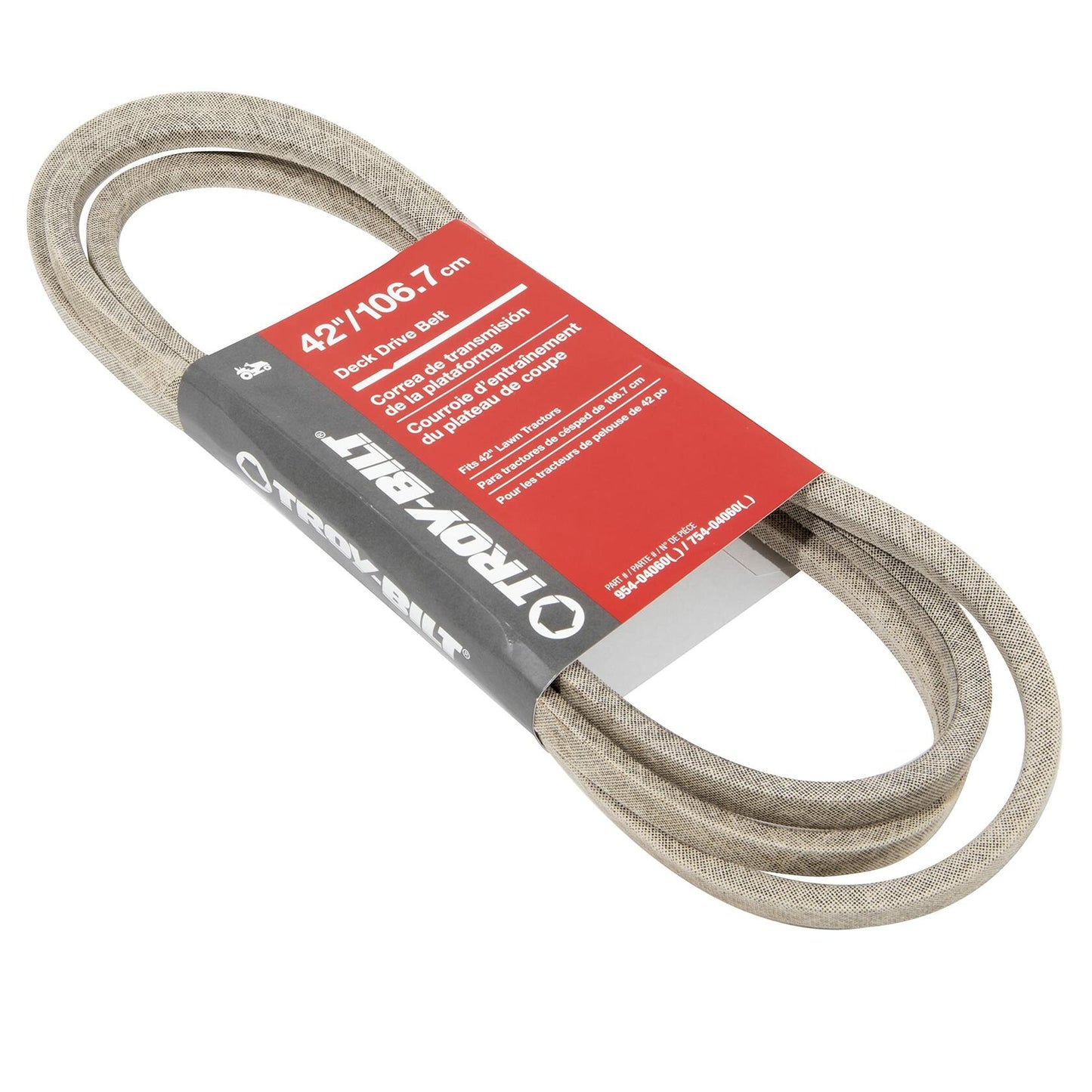 Troy-Bilt 490-501-Y044 42 in. Deck Drive Belt for Troy-Bilt Lawn Tractors, Replaces MTD 954-04060, 754-04060