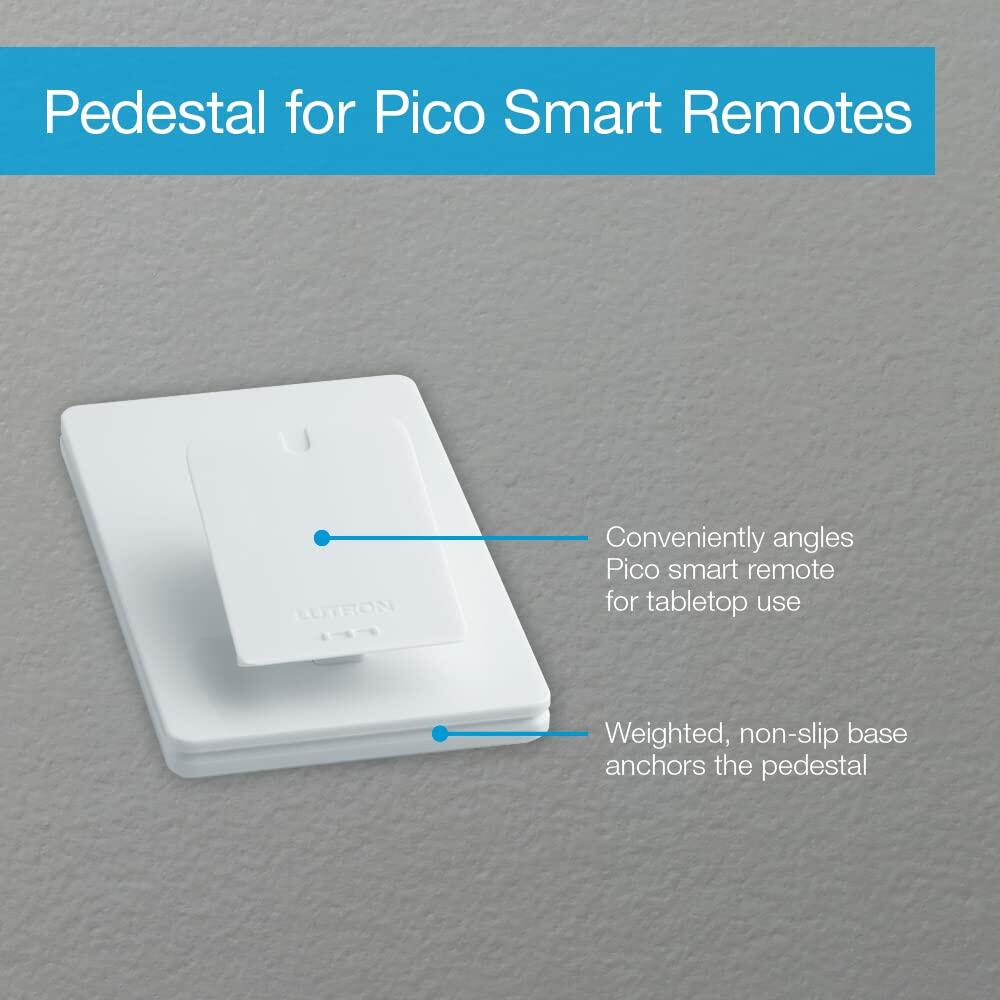 Lutron Caseta Smart Lighting Pedestal for Pico Remote, L-PED1-WH, White