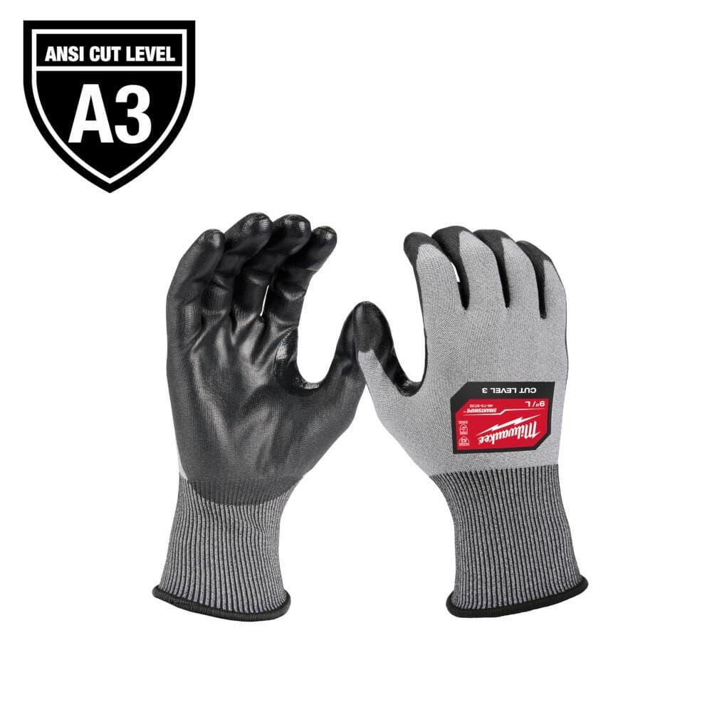 X-Large High Dexterity Cut 3 Resistant Polyurethane Dipped Outdoor & Work Gloves