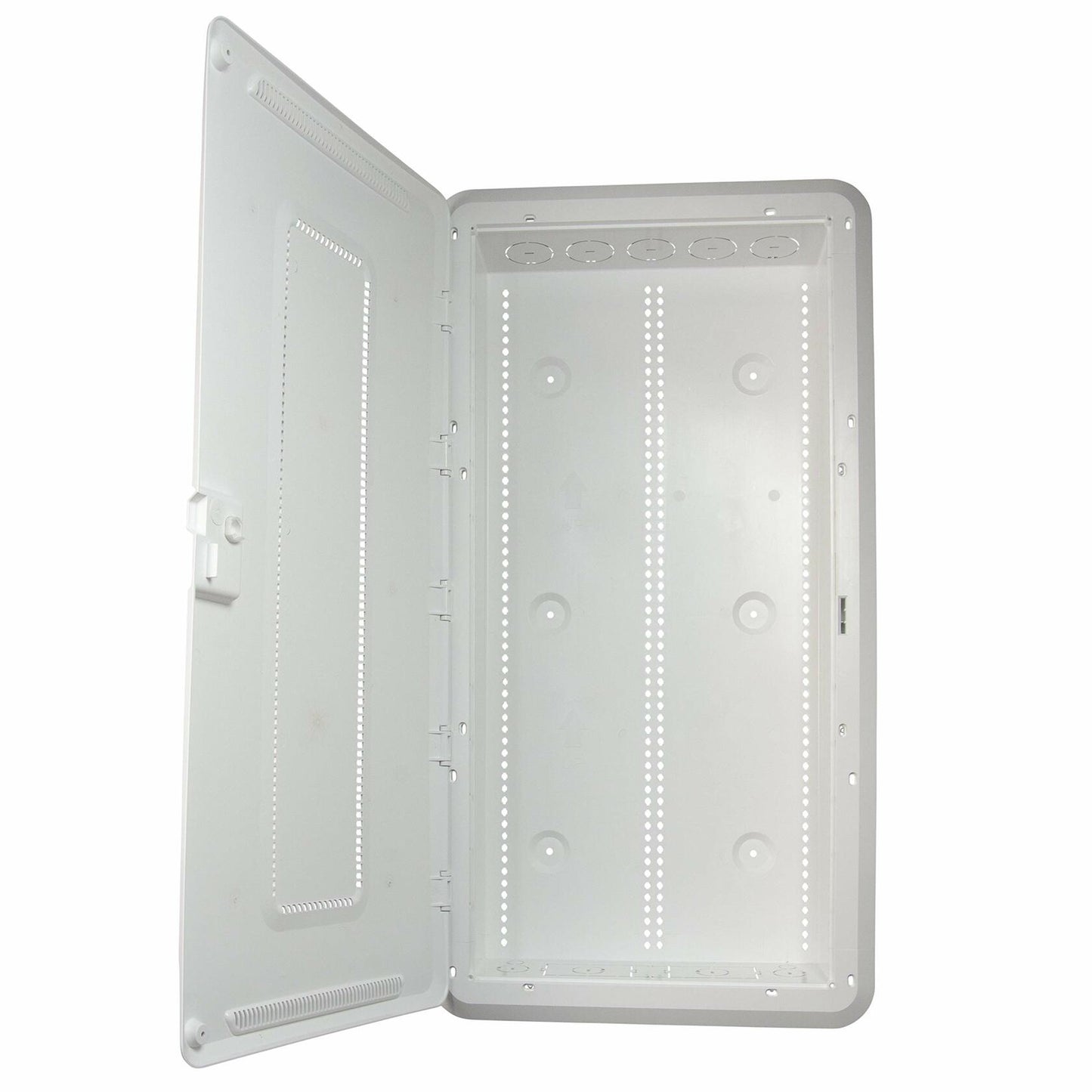 Legrand - On-Q 30 Inch Media Enclosure, WiFi Electrical Box, Cable Management Box for Distribution of Networking Service, Recessed Media Box Lets Signal Through, White, ENP3050NA