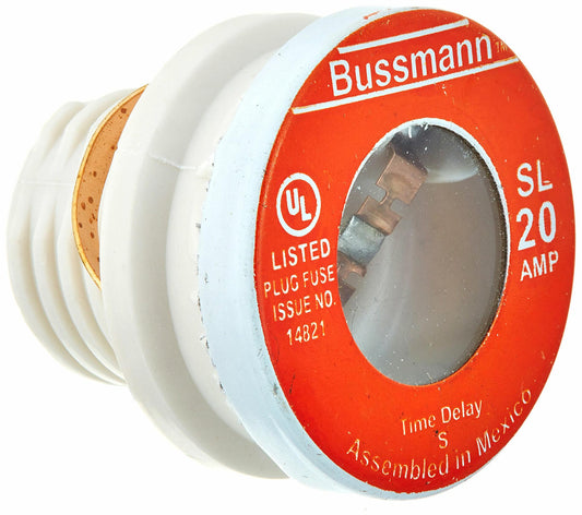 Bussmann Fuses SL-20 20A Time Delay Sl Plug Fuse