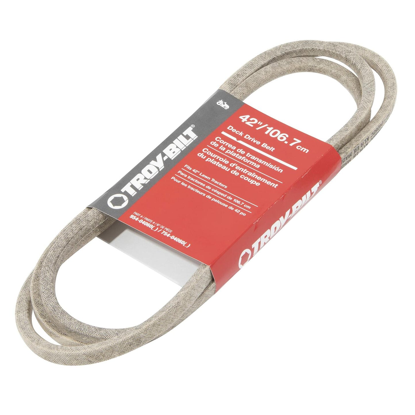 Troy-Bilt 490-501-Y044 42 in. Deck Drive Belt for Troy-Bilt Lawn Tractors, Replaces MTD 954-04060, 754-04060