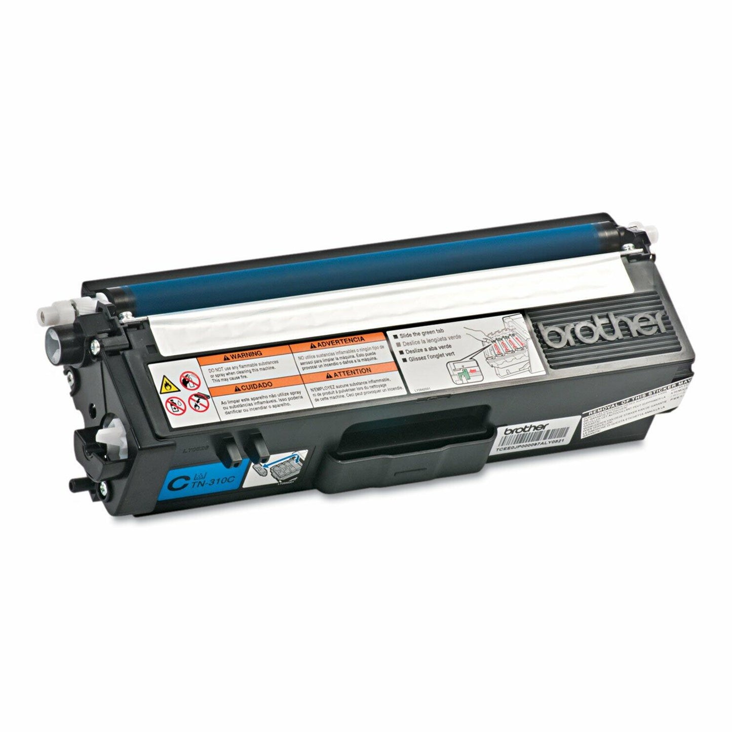 Brother Genuine Standard Yield Toner Cartridge, TN310C, Replacement Cyan Toner, Page Yield Up To 1,500 Pages, TN310