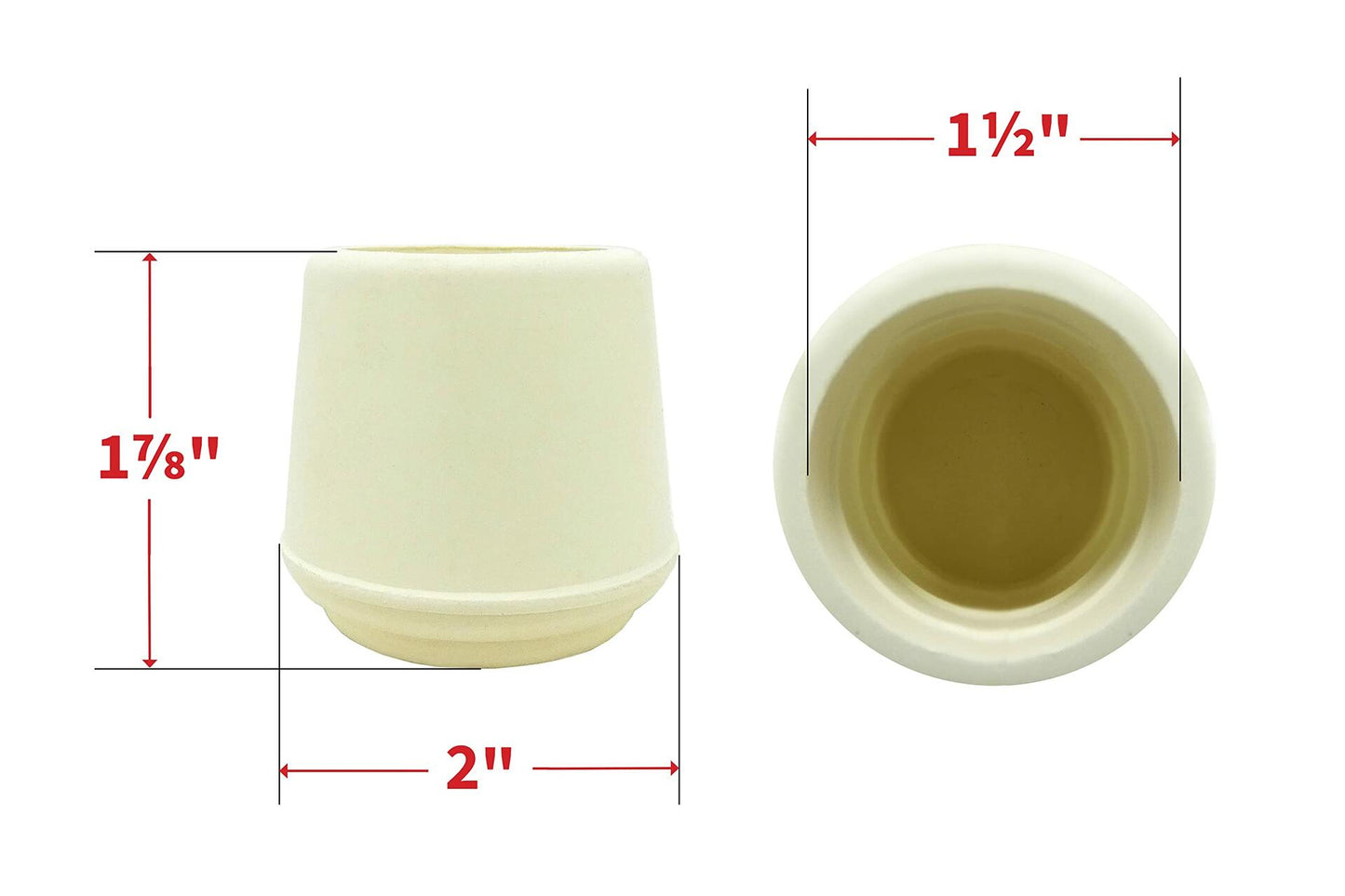 Shepherd 2 Packs Rubber Tip 1-1/2"