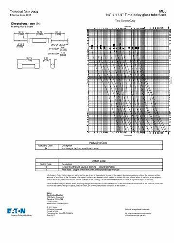 Cooper Bussmann MDL-1-2 500mA Glass Cartridge Fuse, Pack of 5