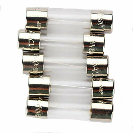 Bussmann GMA-5A 5 Amp Glass Fast Acting Cartridge Fuse, 125V UL Listed, 5-Pack