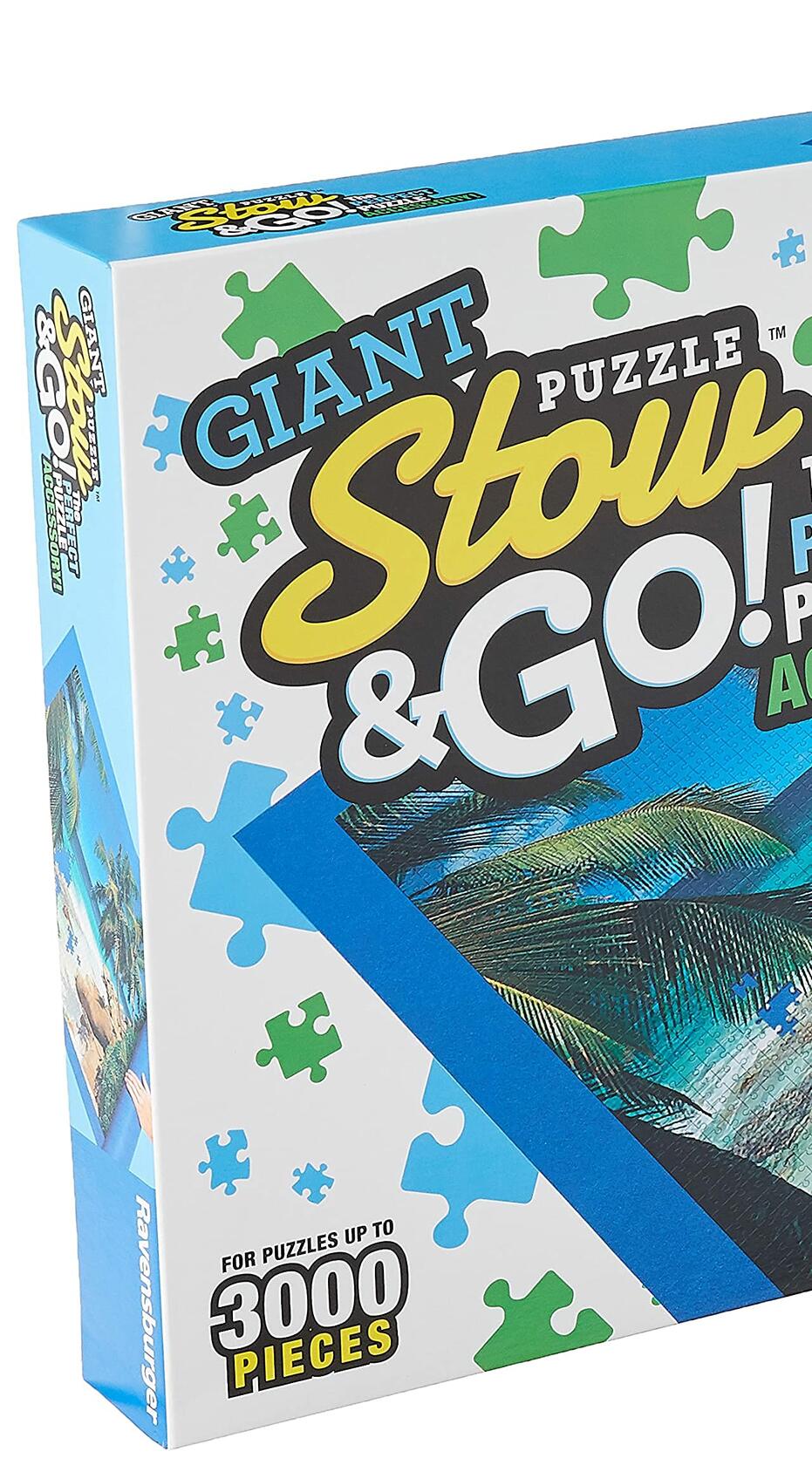 Ravensburger Giant Stow and Go Jigsaw Puzzle Accessory 17931—for Puzzles up to 3000 Pieces, 59 x 39 inches, Blue