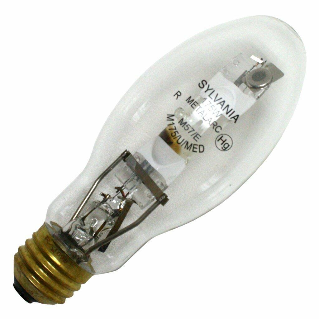 (case of 12) Sylvania 64479 - M175/U/MED 175 watt Metal Halide Light Bulb