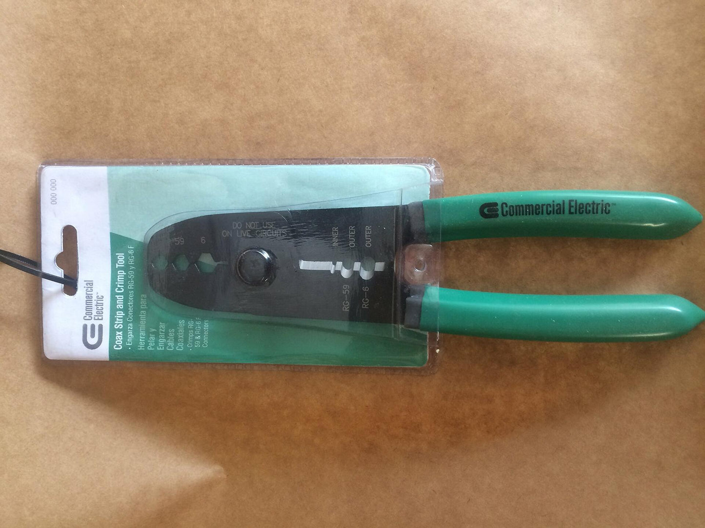 Commercial Electric Coax Strip and Crimp Tool