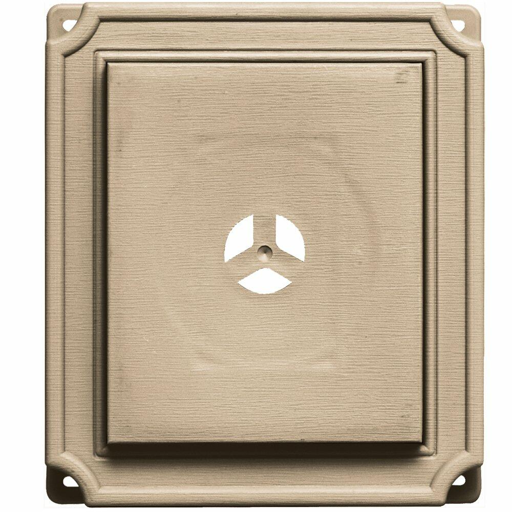 Builders Edge 130110001069 Scalloped Mounting Block 069, Tan