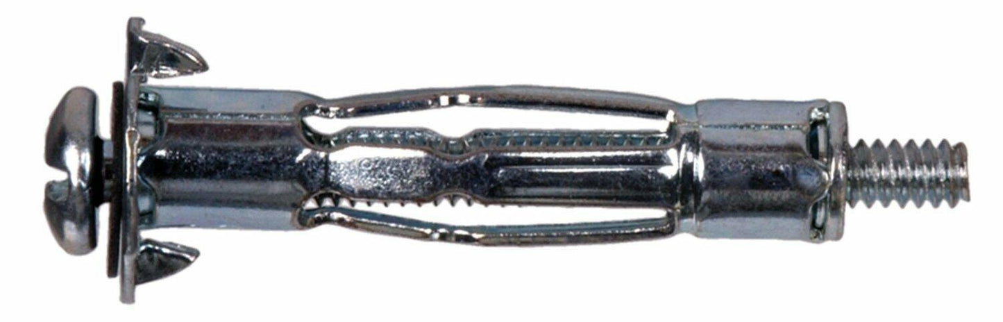 Hillman 3/16 in. D X 2 1/4 in. L Metal Round Head Hollow Wall Anchors 2 pk