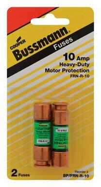 Bussmann 10 amps Dual Element Time Delay Fuse 2 pk - Total Qty: 1; Each Pack Qty: 2; Total Items Rec: 2