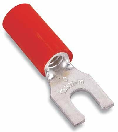 22-16 AWG Vinyl Locking Fork Terminal #10 Stud PK100