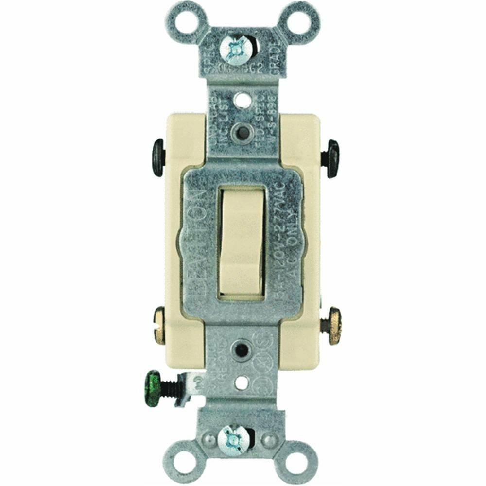 Leviton S01-CS415-IS Ivory Commercial Grade 4-Way AC Quiet Switch Toggle