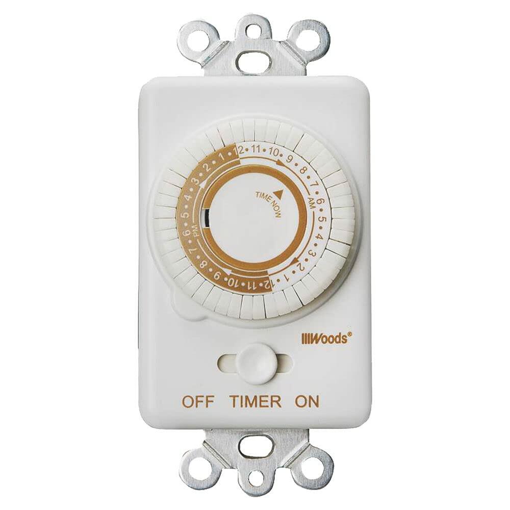 Woods In Wall 24 Hour Mechanical Timer