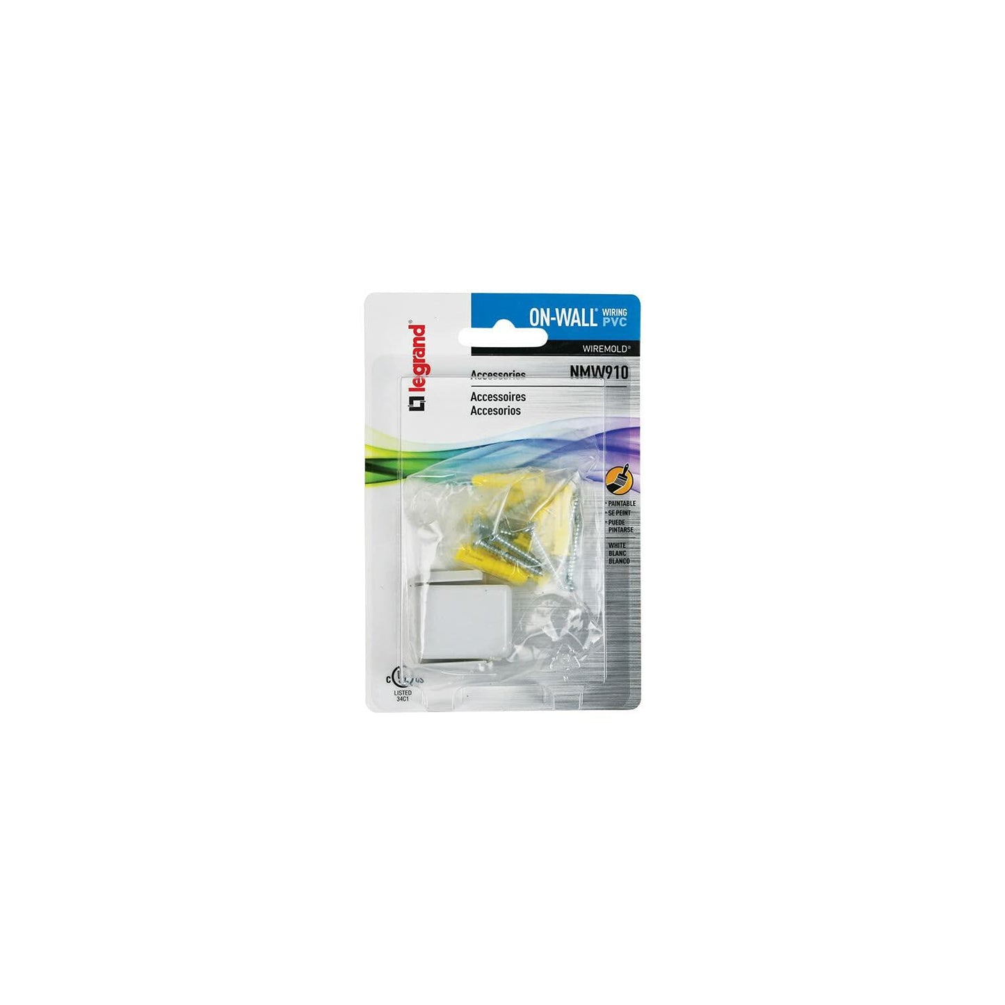 Wiremold NMW910 White CordMate Connection Covers
