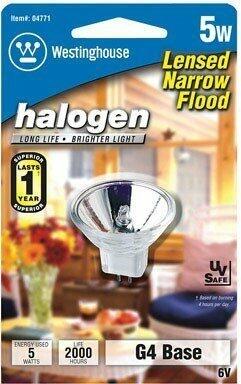 Westinghouse Mr11 Halogen Lamp 5 W Gu4 Base 1-3/8 In. 2900 K Carded3