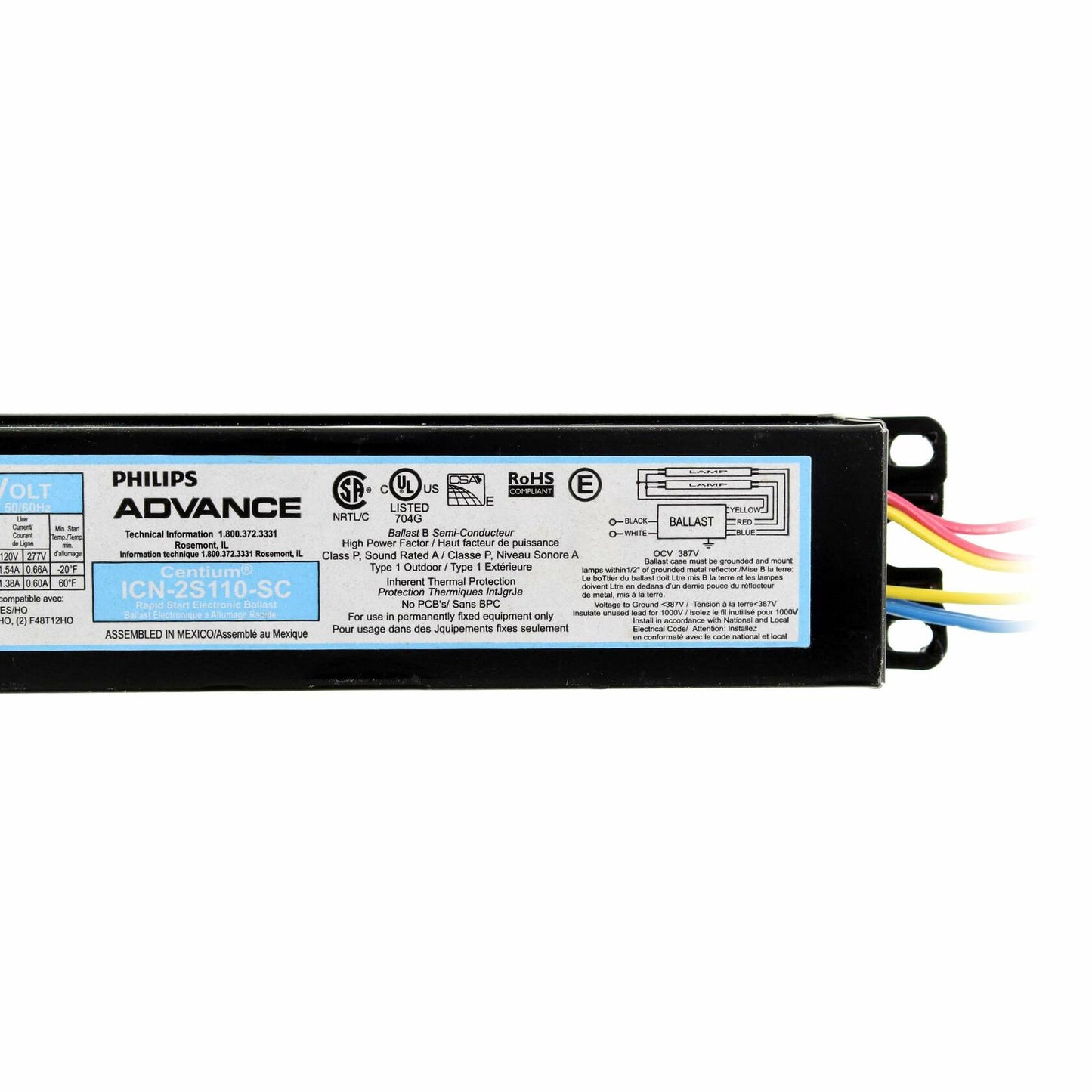 Advance F96T12/HO Ballast
